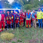 Eingesetzte Rettungskräfte der Land- und Wasserrettung.