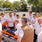 Schulungstag des BRK-Patientenfahrdienst Bayreuth - Training mit Equipment der Spezial-Fahrzeuge des BRK-Patientenfahrdienstes.