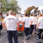 Schulungstag des BRK-Patientenfahrdienst Bayreuth - Training mit Equipment der Spezial-Fahrzeuge des BRK-Patientenfahrdienstes.